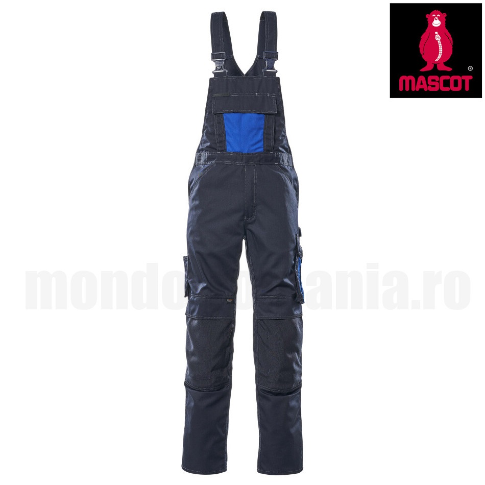 Pantaloni cu pieptar MASCOT AUGSBURG navy/albastru 